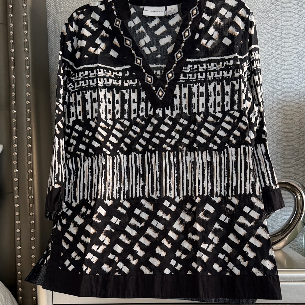 Alfred Dunner Popover Shirt Women's 14